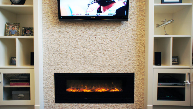 Electric Fireplace In Family Room