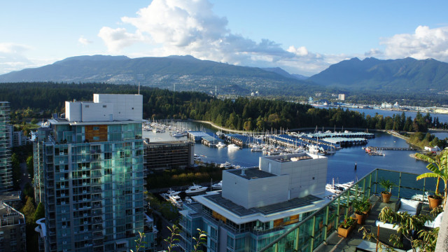 View of Stanley Park and North Shore from Observation Deck