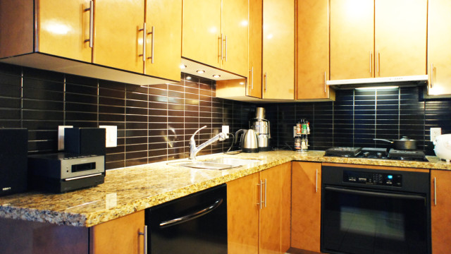 Open Kitchen with Granite Countertops